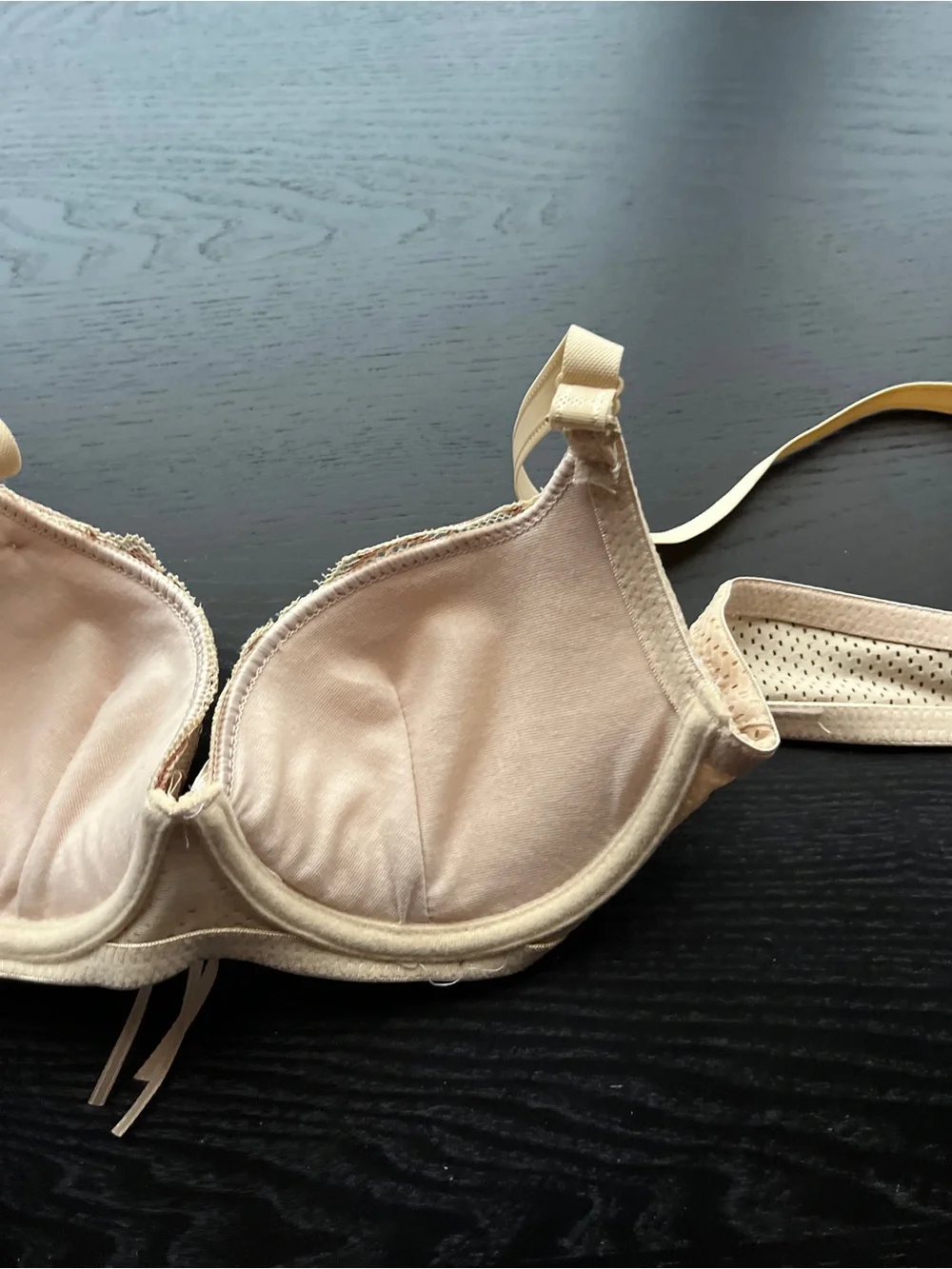 Chic Chunya Beige Lace Mesh Underwire Bra 36/B80 - Picture 12 of 16